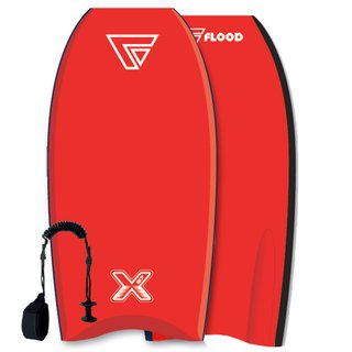 FLOOD Bodyboard Dynamx Stringer 41 Rot-Rot