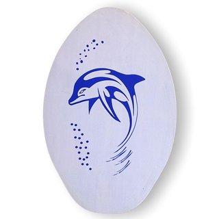 Skimboard BUGZ Wood 76 cm - 30 Inch Dolphin White