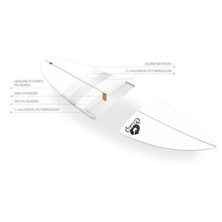 Surfboard TORQ PU Polyester Performance Fish 5.8