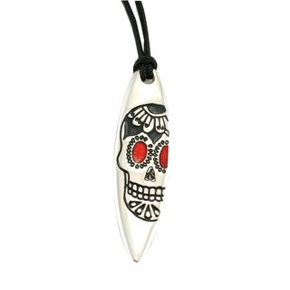 Silver+Surf Silber Schmuck Surfboard Gr XL Skull