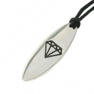 Silver+Surf Silber Schmuck Surfboard Gr L Diamant