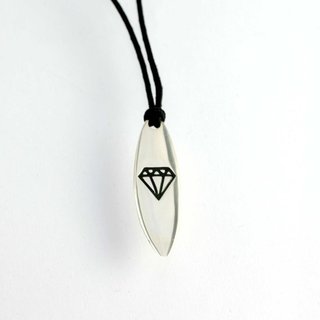 Silver+Surf Silber Schmuck Surfboard Gr L Diamant