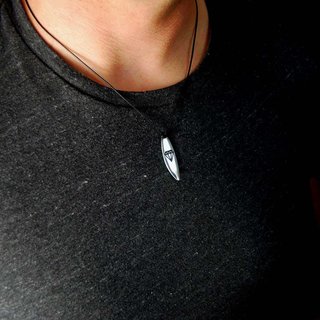 Silver+Surf Silber Schmuck Surfboard Gr L Diamant