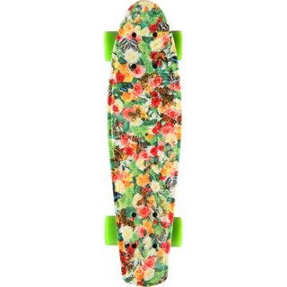 PROHIBITION Retro Plastic Skateboard 22.5 Floral