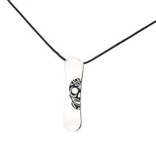 Silver+Surf Silber Schmuck Snowboard Gr L Skull