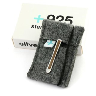 Silver+Surf Silber Schmuck Ski Gr M Single Wood