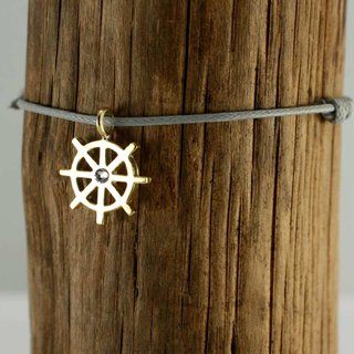 Silver+Surf Silber Schmuck Steuerrad Gr S vergolde