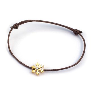 Silver+Surf Silber Schmuck Schnee Krist Gr S gold