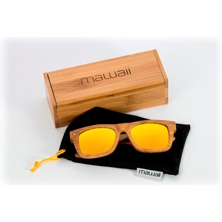 mawaii Sonnenbrille Bambus Ahua Ra Natur-Gold