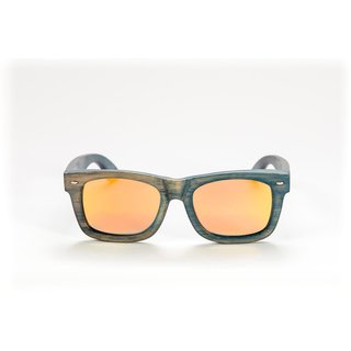 mawaii Sonnenbrille Bambus Koa Wai Blau-GoldGelb