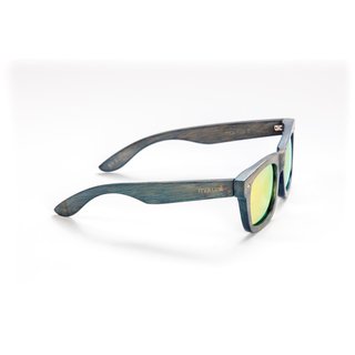 mawaii Sonnenbrille Bambus Koa Wai Blau-GoldGelb