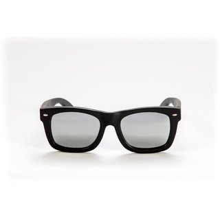 mawaii Sonnenbrille Bambus Iraira Ao Schwarz Silbe