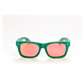 mawaii Sonnenbrille Bambus Kapua Koa Grn Rot-Oran