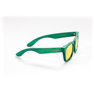 mawaii Sonnenbrille Bambus Kapua Koa Grn Rot-Oran