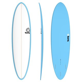 Surfboard TORQ Epoxy TET 7.2 Funboard White Blue