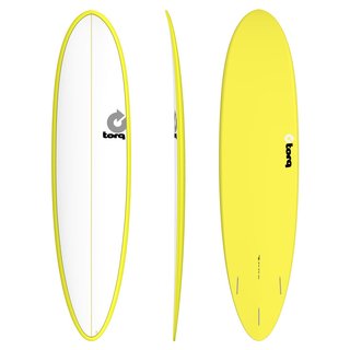 Surfboard TORQ Epoxy TET 7.6 Funboard White Yellow