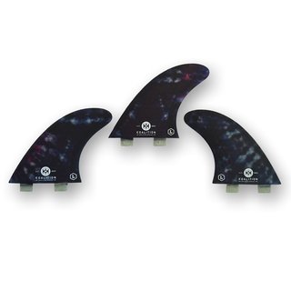 KOALITION Surfboard Finnen GFK TieDye L  FCS