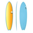 Surfboard TORQ Epoxy TET 7.2 Fish Full Fade