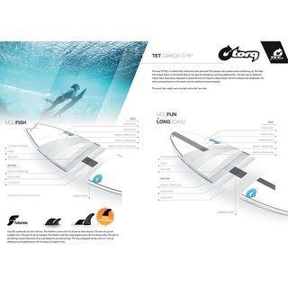 Surfboard TORQ Epoxy TET CS 5.11 Fish Carbon