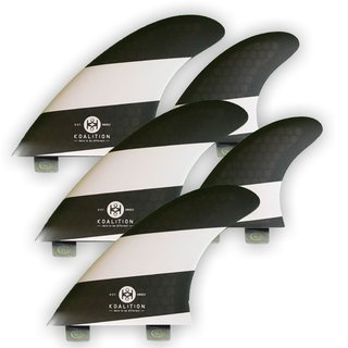 KOALITION Surfboard Finnen Quad-Thrust M FCS