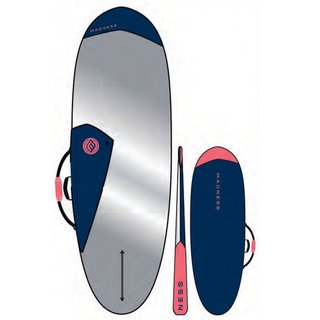 MADNESS Boardbag PE 6.4 Hybrid Blau Rot