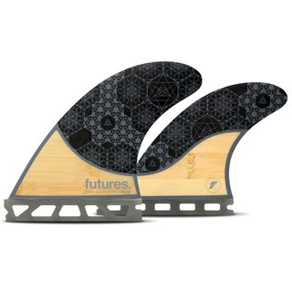FUTURES Quad Fin Set Rasta Honeycomb