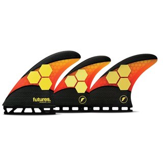 FUTURES Quad Thruster 5 Fin Set AM2 Techflex