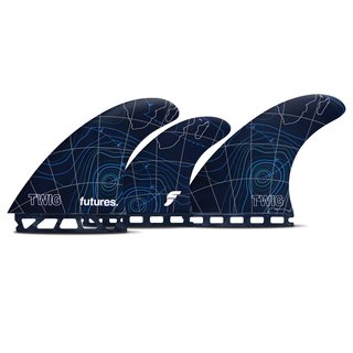 FUTURES Quad Thruster 5 Fin Set Twiggy Fiberglass