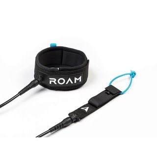 ROAM Surfboard Leash Premium 9.0 Knie 7mm Schwarz