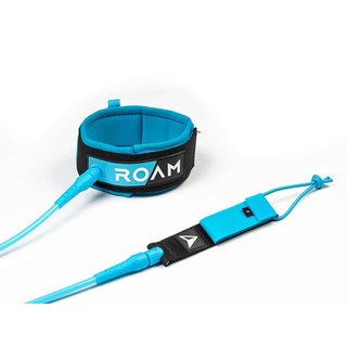 ROAM Surfboard Leash Premium 9.0 Knie 7mm Blau