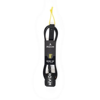 ROAM Surfboard Leash Big Wave SUP 8.0  8mm Schwarz